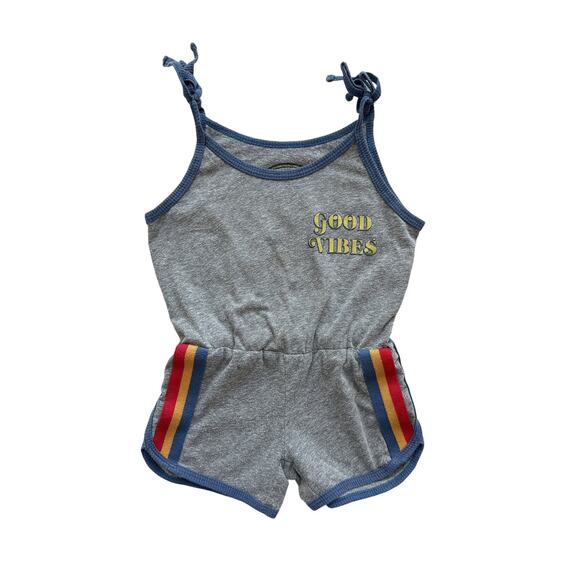 Tiny Whales Good Vibes Tank Romper Size 2 - Picture 1 of 5